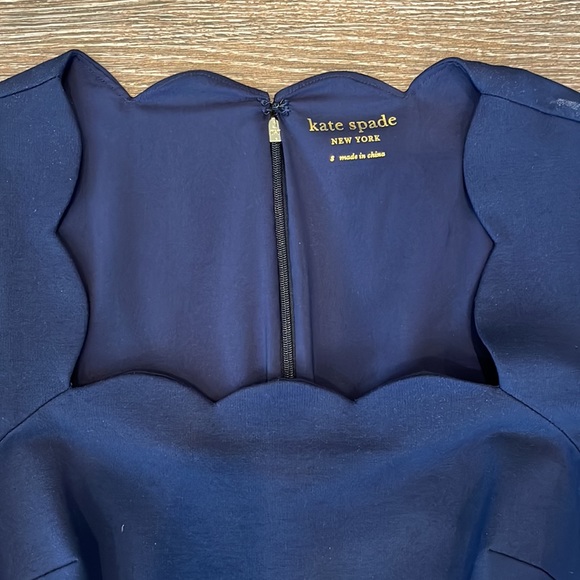 Kate Spade Navy Scalloped Dress - Picture 4 of 5